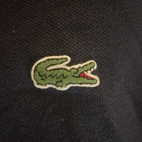 Lacoste Polo Collar Shirt Navy Sz XXL Cotton - Picture 5 of 6